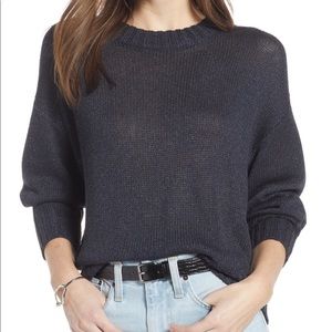 Something Navy Subtle Sheen Sweater